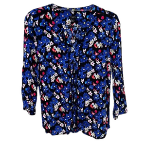 Talbots Petite Floral Long Sleeve Top